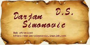Darjan Simonović vizit kartica